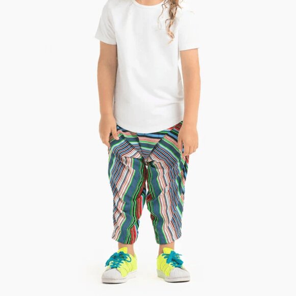 Buddha Pants Kids Unisex Boho Hippie Harem Pants Blue - Picture 2 of 3